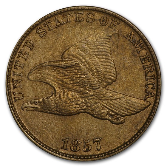 1857 Flying Eagle Cent AU 1857 Flying Eagle Cent AU